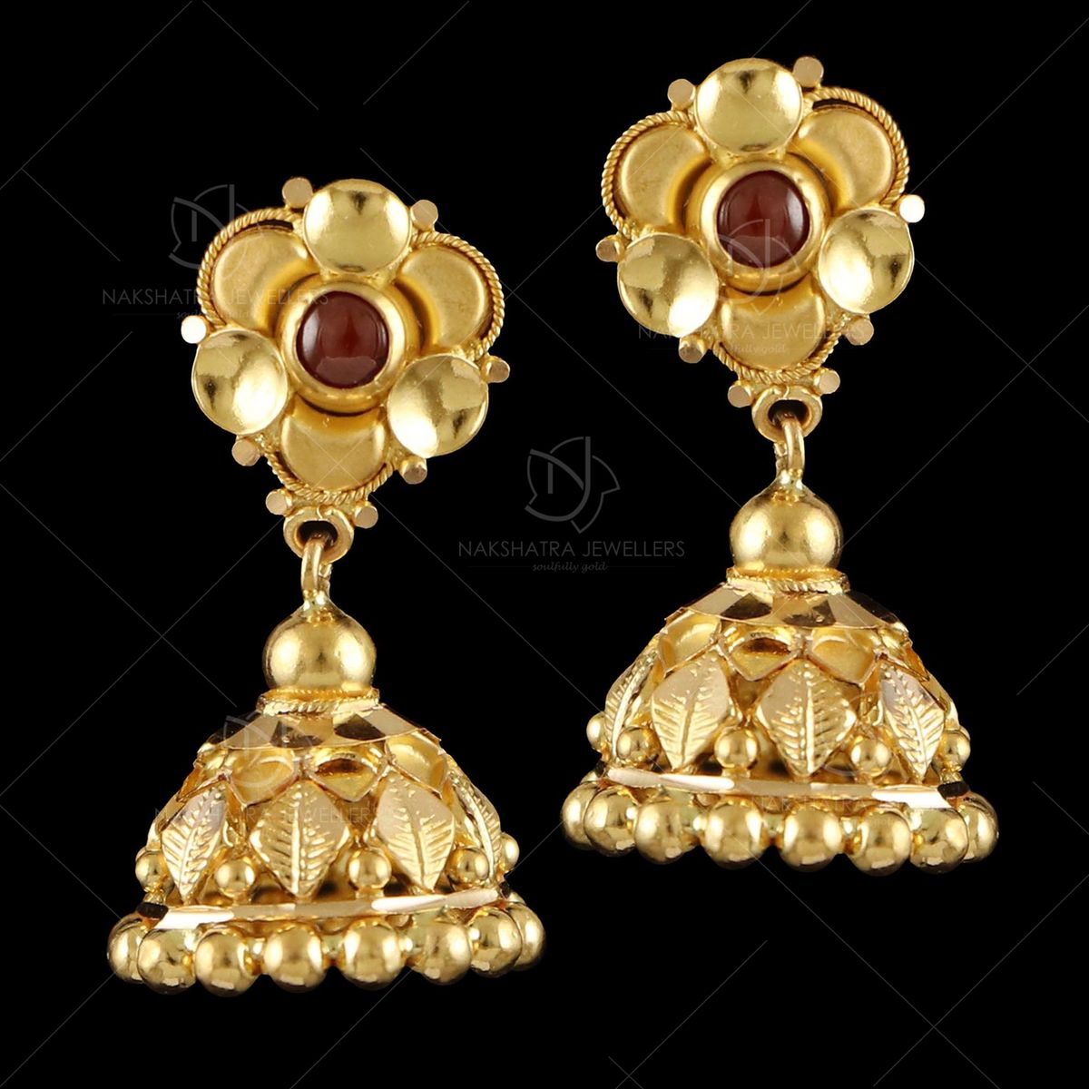 Gold Jimikki Kammal Earrings on Indian Girl Ears. Designed Earrings Stock  Images Stock Photo - Image of gift, jimikki: 227398498