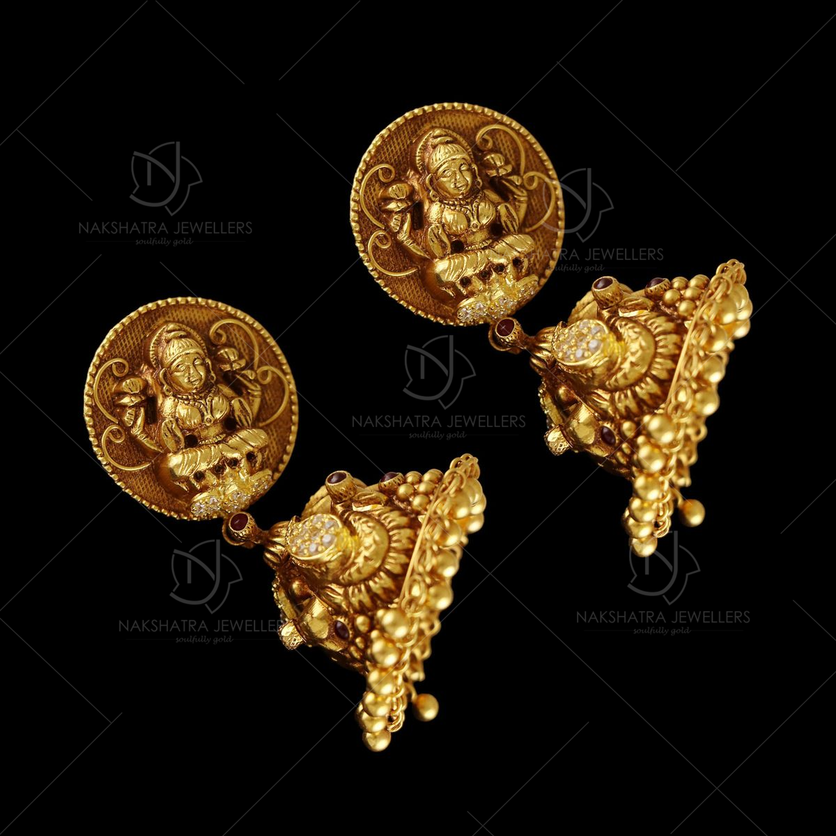 Shop Trendy Antique Gold Finish Earrings | PJ Jimikki Kammal