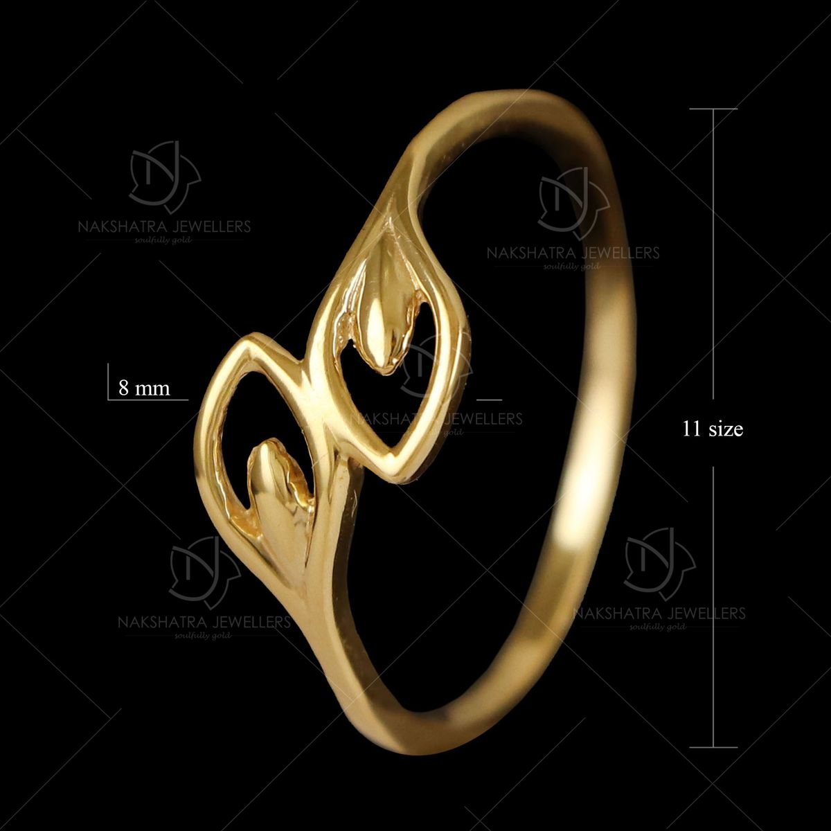 Buy quality 916 Precious Plain Gold Casting Ladies Ring LRG -0609 in  Ahmedabad