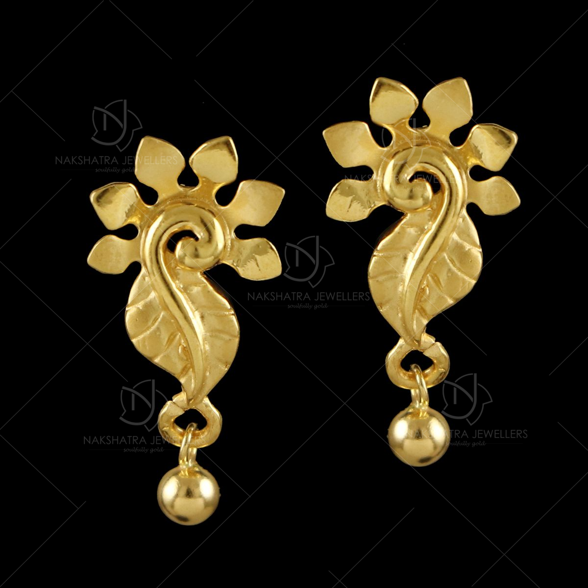 Buy quality 916 GOLD CASTING CZ EARRING in Ahmedabad