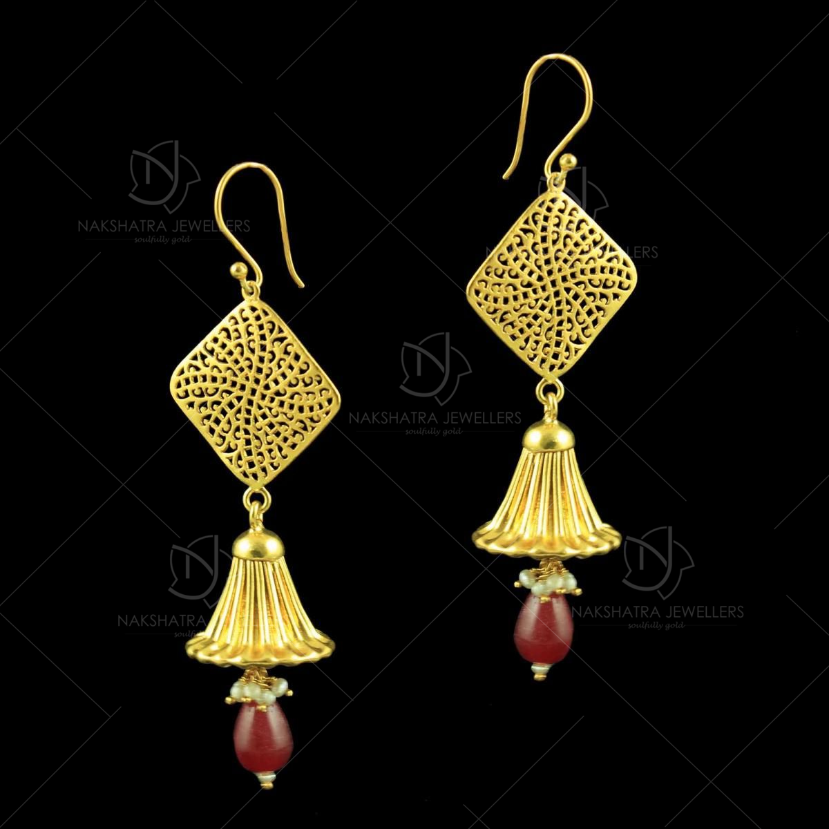 Victorian Big Jhumka Earrings For Women – Gehna Shop