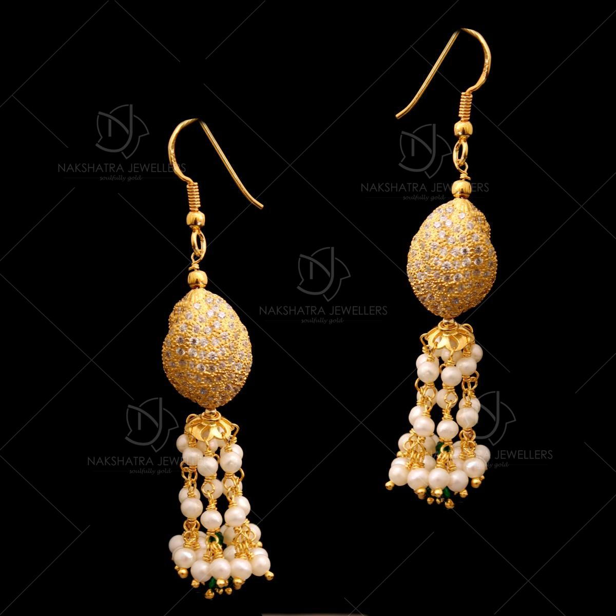 Sunburst Pearl Dangle Earrings – Local Nation
